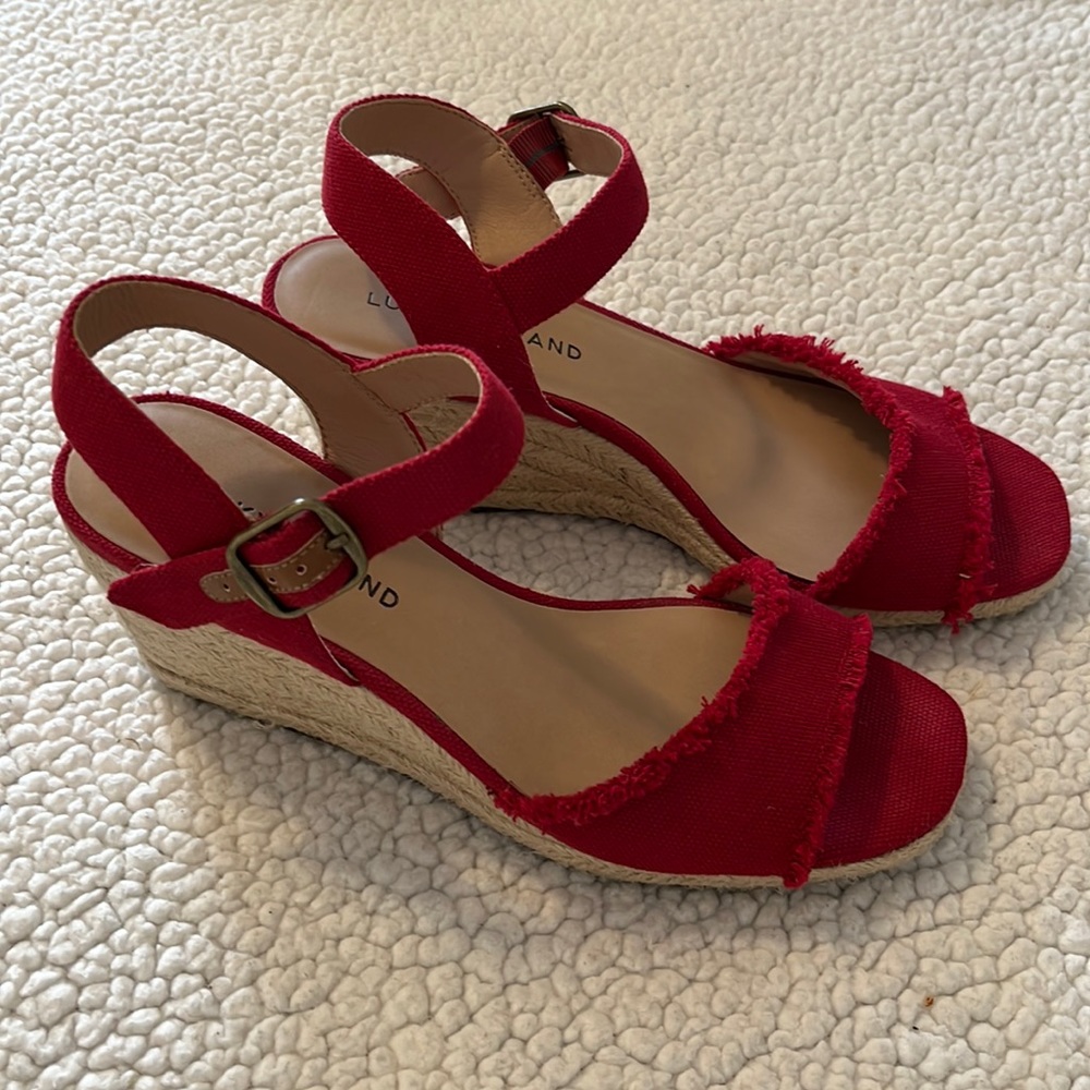 Lucky Brand wedge heels.